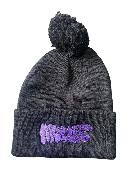 Graffiti Beanie (Purple)